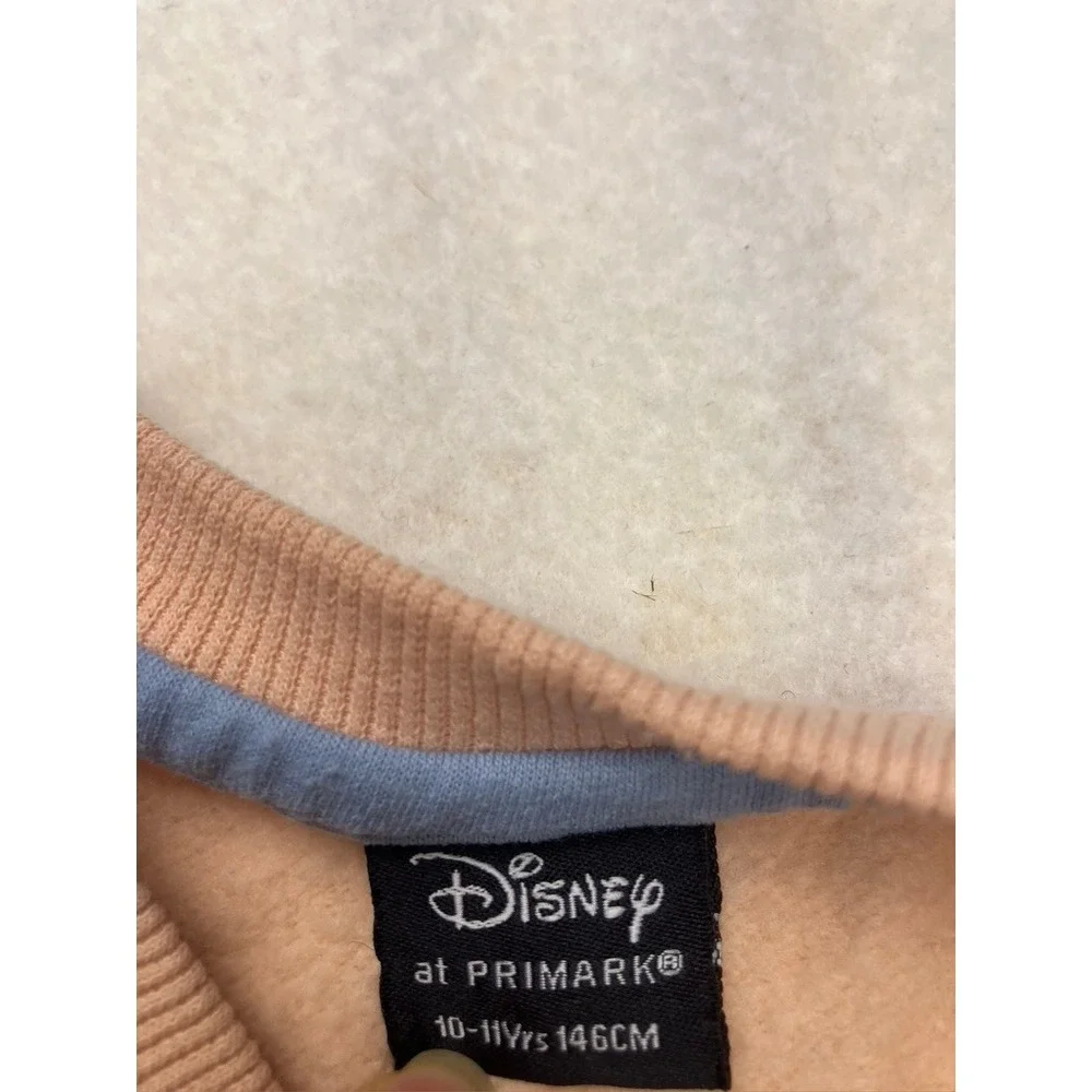Disney Primark Stitch Kids Sweatshirt‎ and Joggers Set Peach Size 10-11 Years